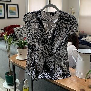 Banana Republic sheer blouse